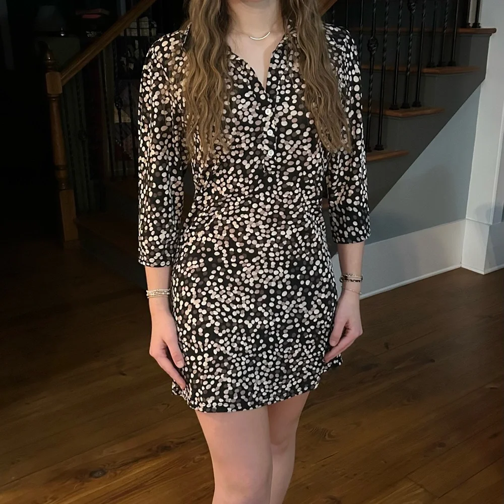 Women’s black with dots dress - Picture 1 of 6